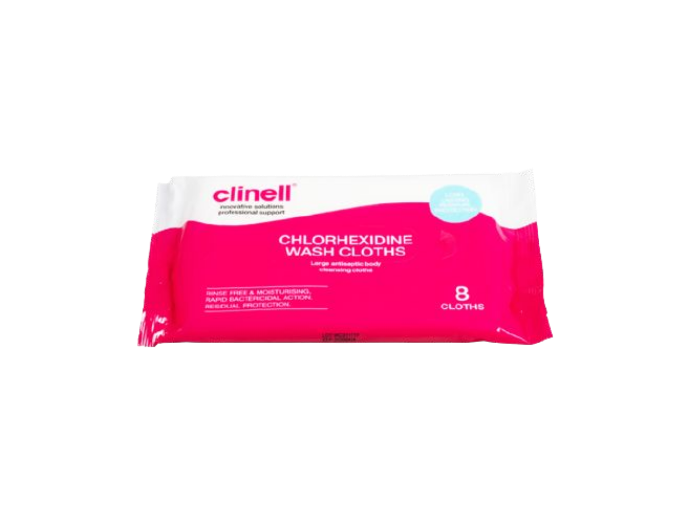 Infection Control AW CLINELL Chlorhexidine Wash Cloths Zafire
